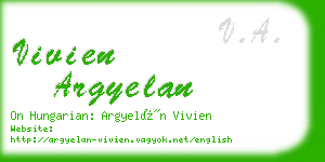 vivien argyelan business card